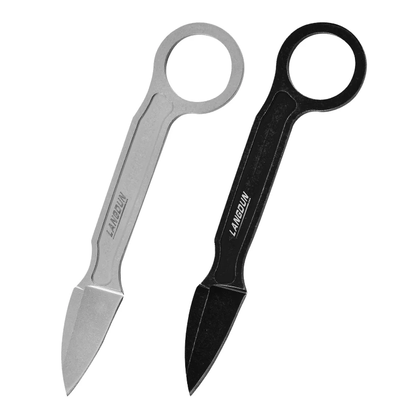 2024 Nowy mały nóż prosty do użytku na zewnątrz, nóż survivalowy o wysokiej twardości, przenośny nóż kempingowy EDC, nóż uniwersalny + osłona K Nóż kieszonkowy