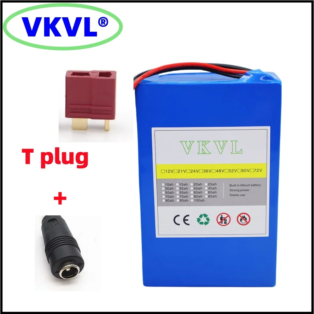 VKVL36V24Ah battery pack 1000W high-power ultra long endurance battery 10S8P36V24000mAh high-power lithium battery+42V charger