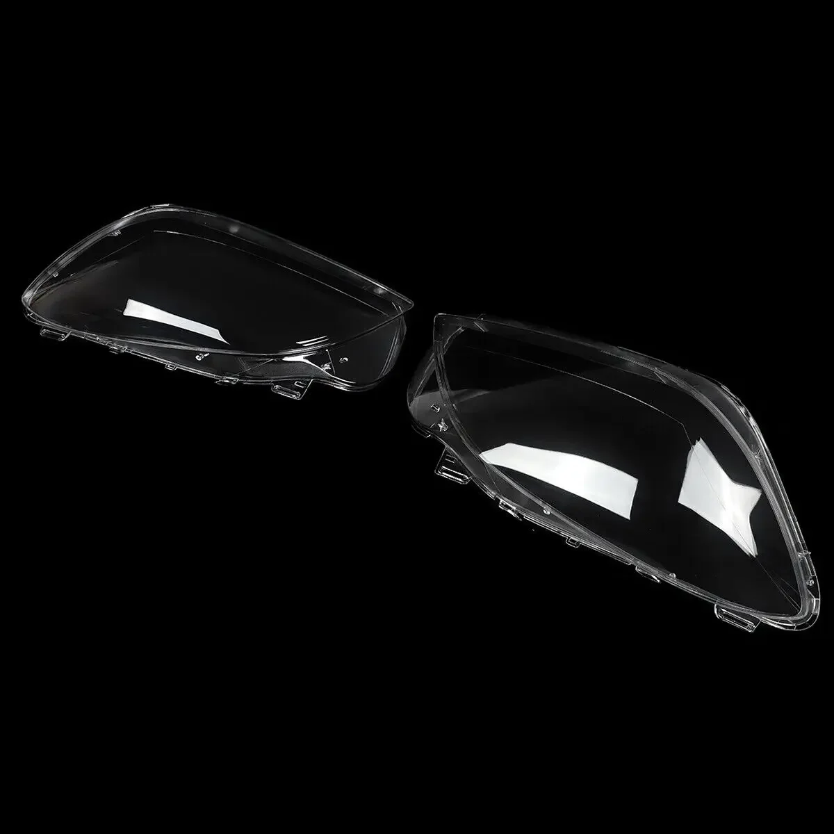 Car Headlamp Lamp Shade For Mercedes Benz ML W166 ML 2011 2012 2013 2014 2015 Shade Headlight Lens Clear Cover Left+Right view 2