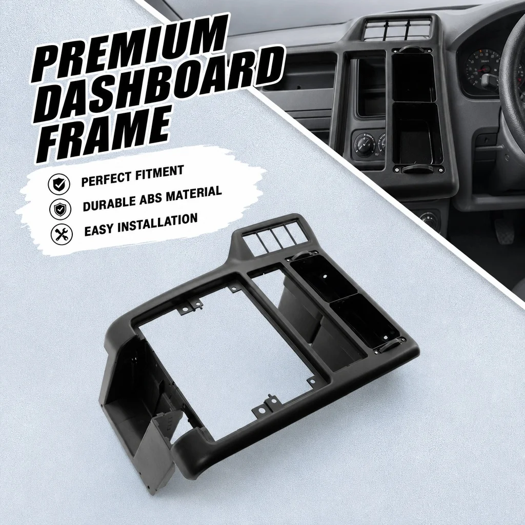 Pour VW POLO Caddy 1994-1999 LHD, cadre de panneau de ventilation de la console centrale, garniture intérieure ABS, 6N1858069A 6N1858071A