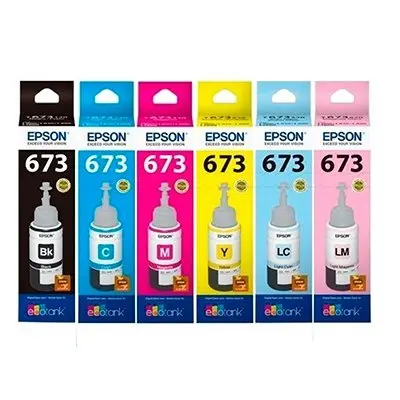 KIT EPSON 673 ORIGINAL L800, L805, L850, L810, L1800