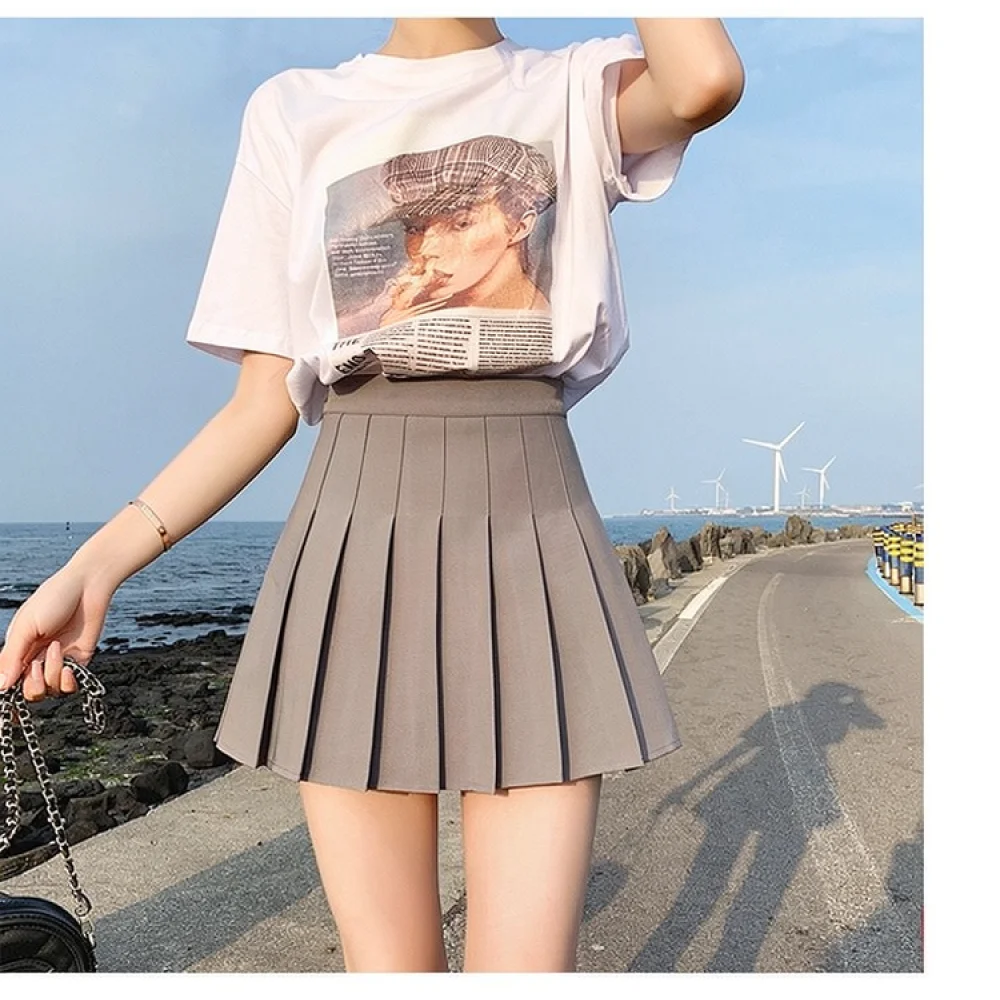 Summer High Waist Pleated Skir - Pleated Skirt Women recension och pris