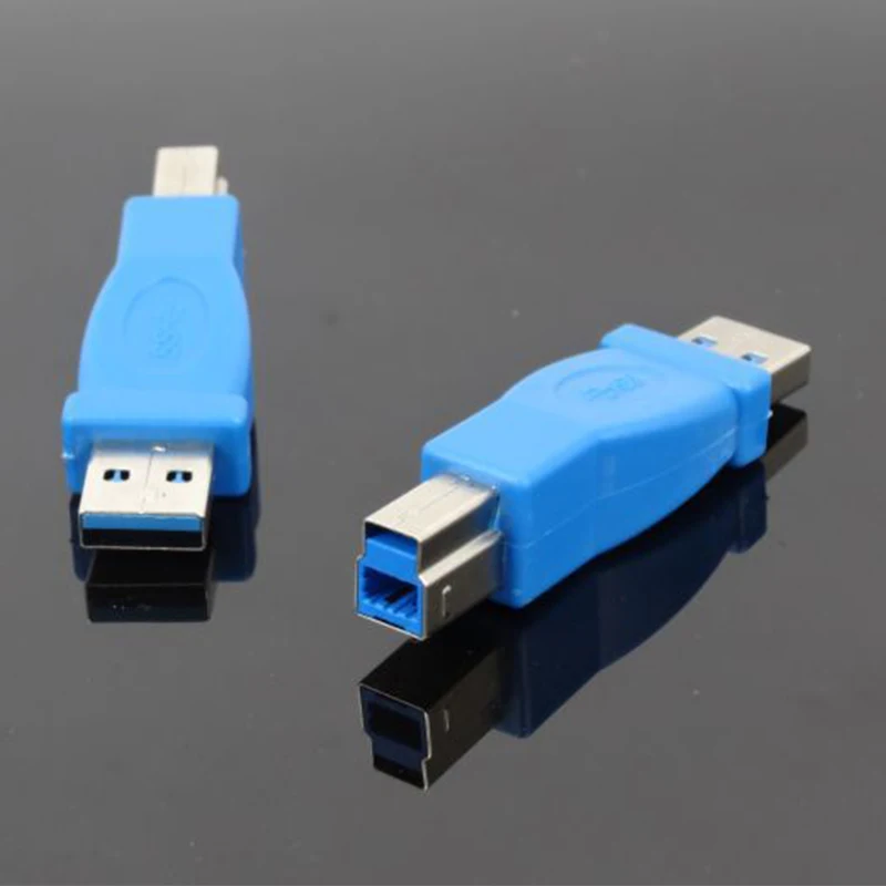 Lingable USB 3.0 drukarki adpater USB3.0 typ B męski/żeński na męski/żeński konwerter złącza drukującego do skanera