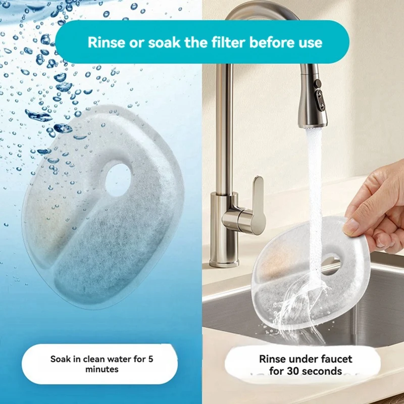 ABDJ-مرشحات نافورة الماء للقطط لمرشحات استبدال نافورة الحيوانات الأليفة الأوتوماتيكية من تشيربل