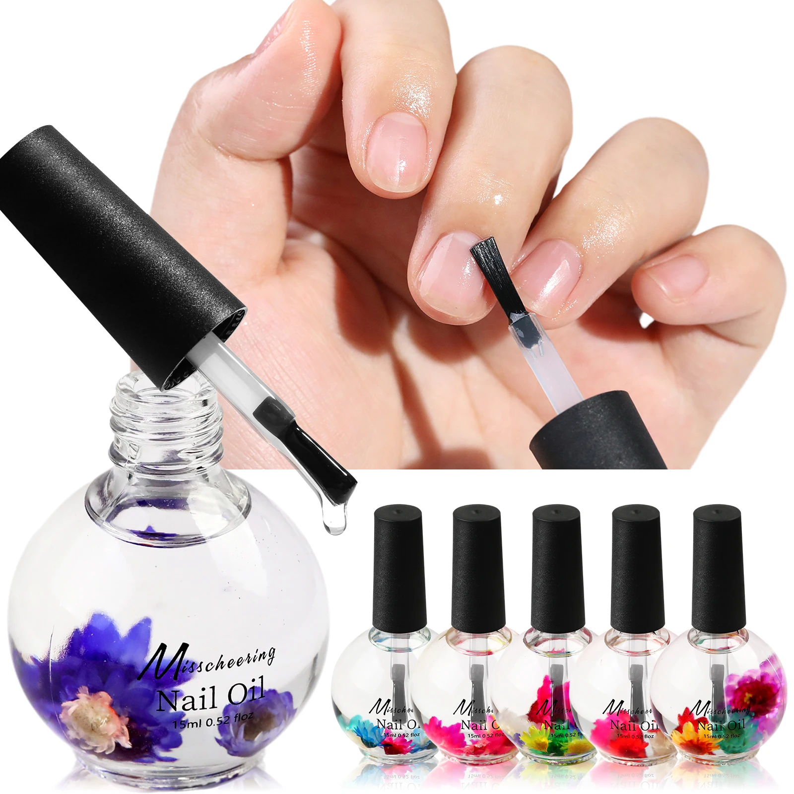 15 مللي زيت مغذي للأظافر زهرة جافة عطر زيت مغذي ترطيب بشرة الأظافر العناية بالأظافر إصلاح التالفة السائل العناية بالأظافر #1