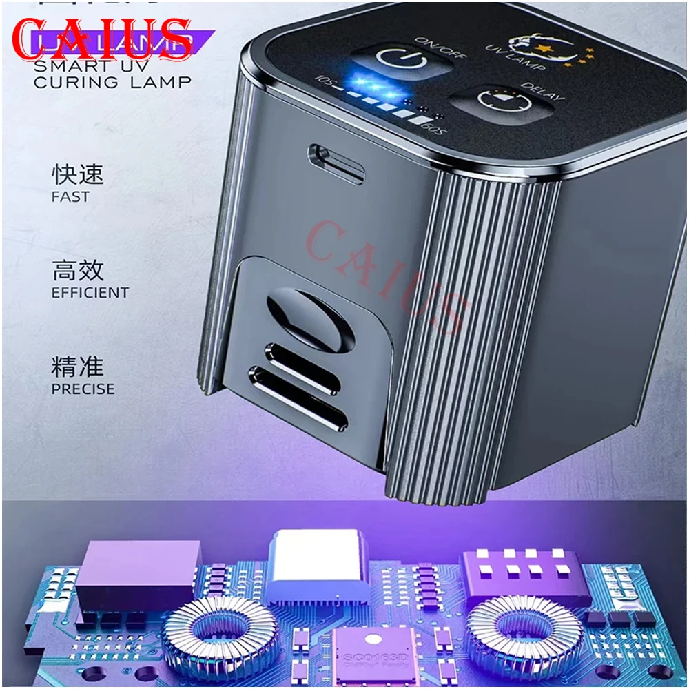 

Новая УФ-интеллектуальная зеленая масляная лампа для отверждения УФ-лампа для припоя масла УФ-клейкая лампа для отверждения материнской платы телефона PCB Инструмент для ремонта ЖК-дисплея