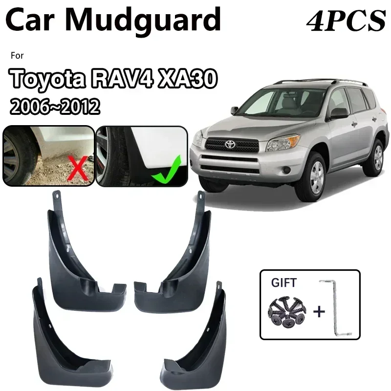 Car MudFlaps For Toyota RAV4 XA30 2006~2012 Accessories Flaps Fender Mud Guard Splash Protect Mudguards 2007 2008 2009 2010 2011