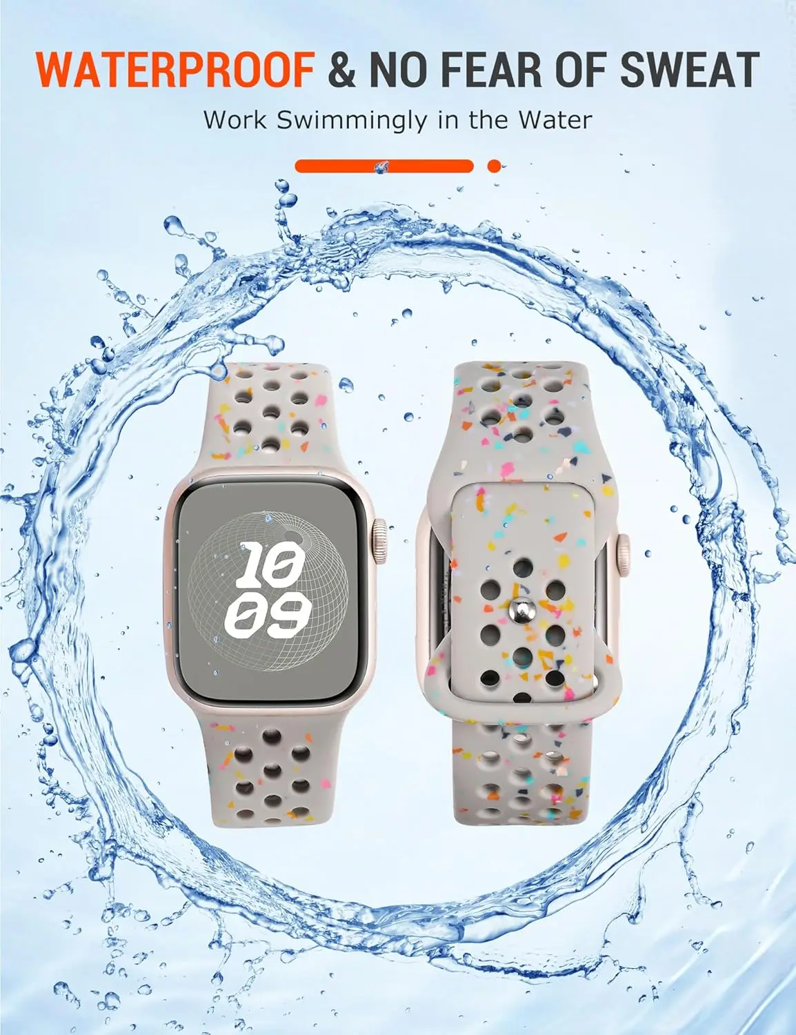 Original Silicone Watch Strap For Apple Ultra 2 49MM Sports Rubber Band For Iwatch Series 9 8 7 6 SE 4 3 2 45MM 44MM 42MM 41MM