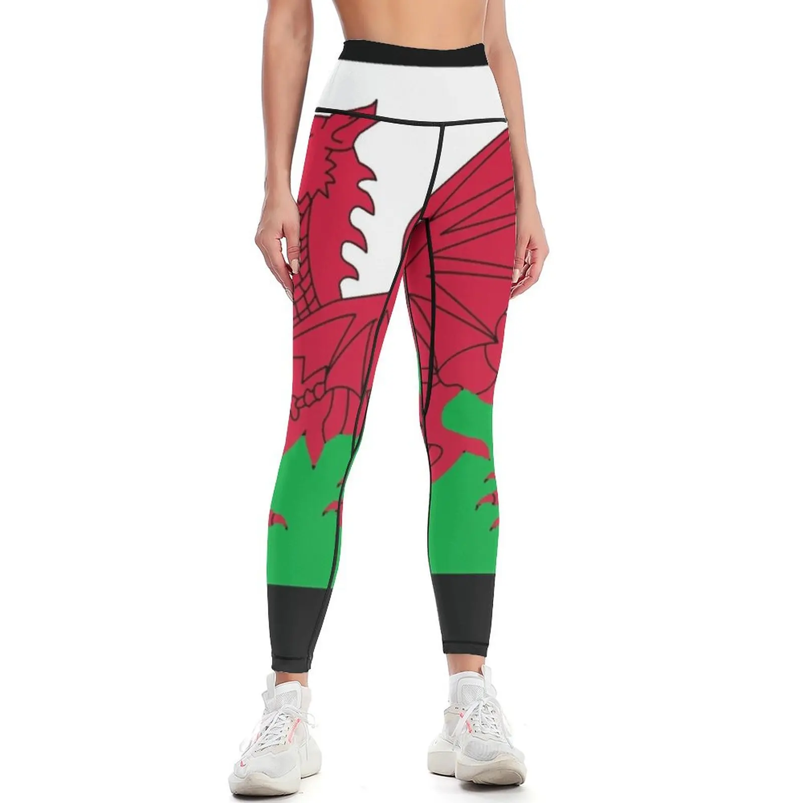 

Wales Welsh Flag Leggings Women's high waist Women sports for girls gym clothing Womens Leggings