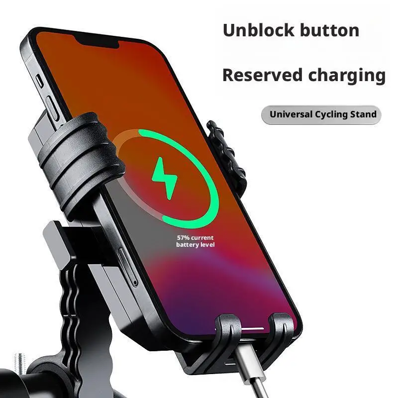 

Bike Phone Holder, Motorcycle Mount - Motorcycle Phone Holder, Handlebar Cell Phone Clamp, Scooter Phone Clip For Smartphones