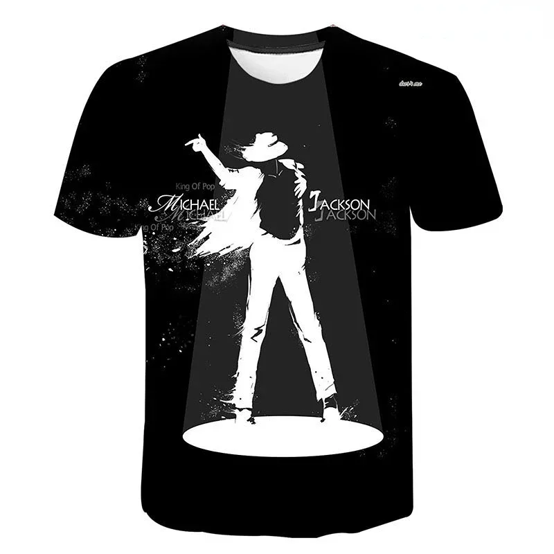 Michael Jackson 3D Print T-shirt Men Women Children Hip Hop Fashion Casual Streetwear Boy Girl Kids Printed T Shirt Cool Tops