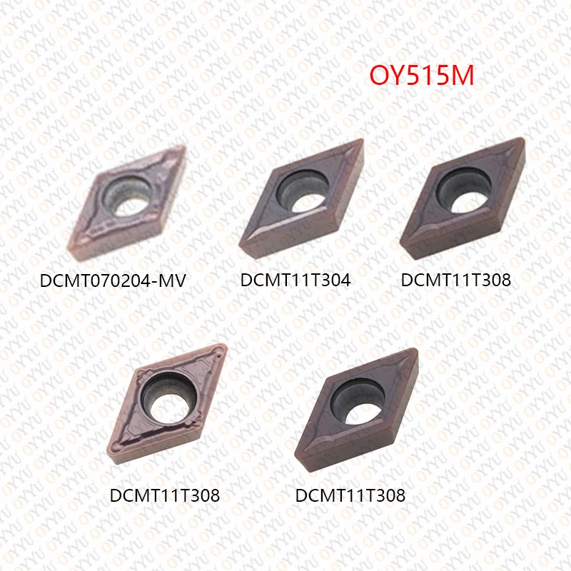 OYYU DCMT070204-MV 070204 070208 DCMT070208 Carbide Inserts 11T304 DCMT11T304 11T308 MV OY515M Aluminum Stainless Steel DCMT CNC