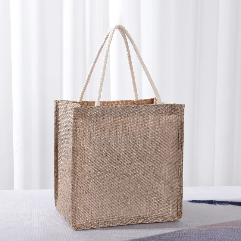 Cotton tote bag, large capacity linen gift bag, shopping bag