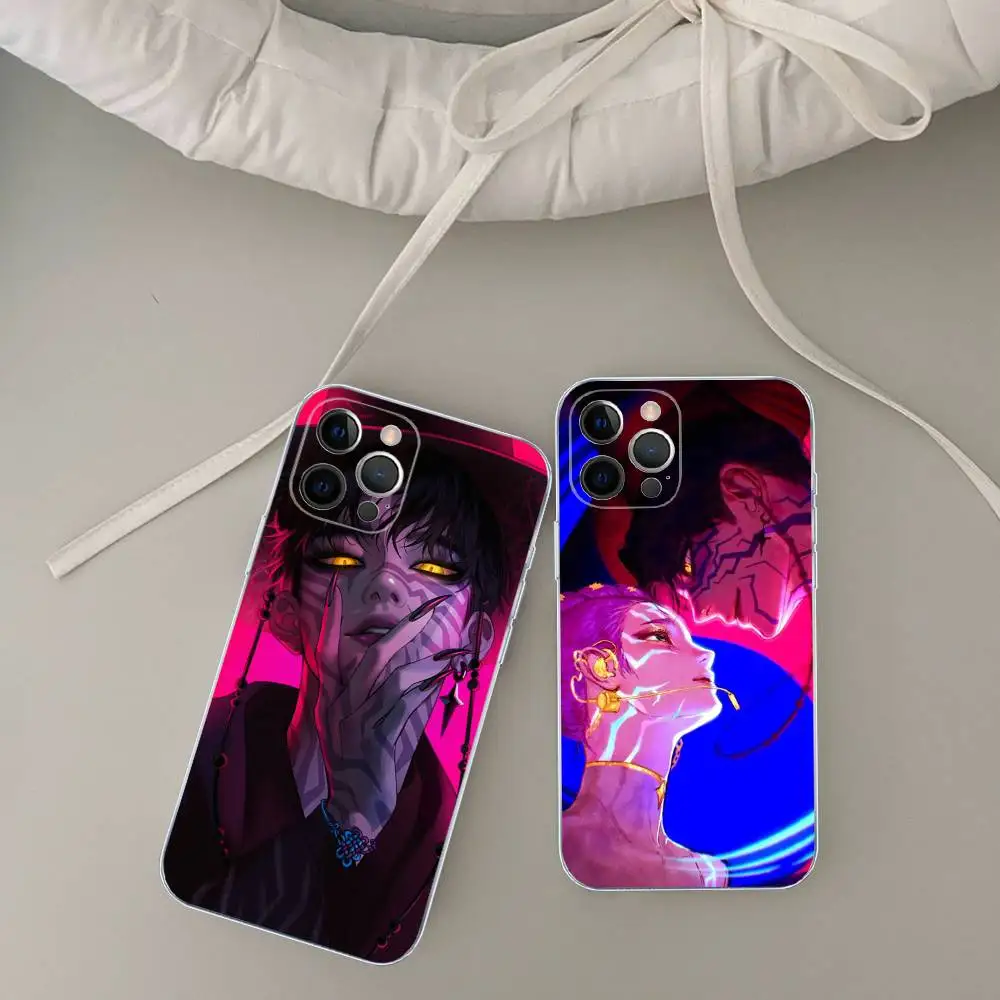 

KPop Demon Hunters Jinu for iPhone 17 16 15 14 13 12 11 Pro Max Transparent Soft TPU Phone Cover
