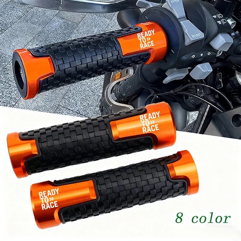 For KTM Ready to Race Duke 390 690 790 890 1190 Rc 1290 Adventure Motorcycle Non Slip Handlebar Grips Throttle CNC Hand Bar Grip