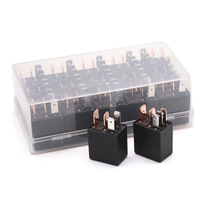 1pcs High Quality Car Relay DC 12V 40A Rated Current 1NO 1NC SPDT 4/5 Pins Car Automotive Alarm Relay 40 Amp Wholesale