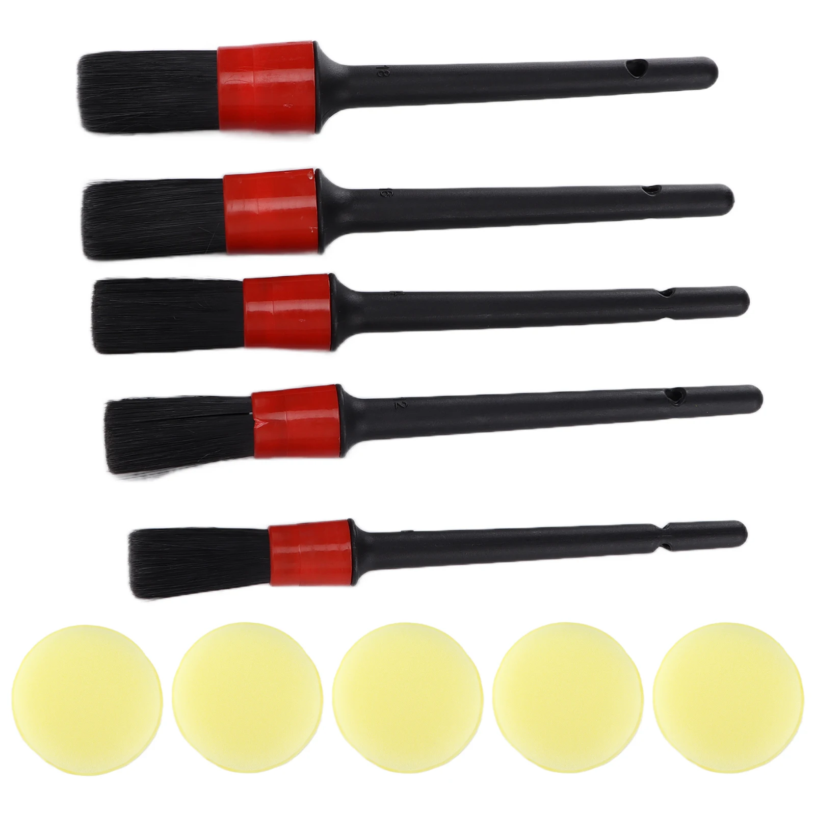 

Car Detailing Brush Kit with Polishing Sponge for Washing Waxing Cleaning Dust Removal Auto Cleaning Detail Brush