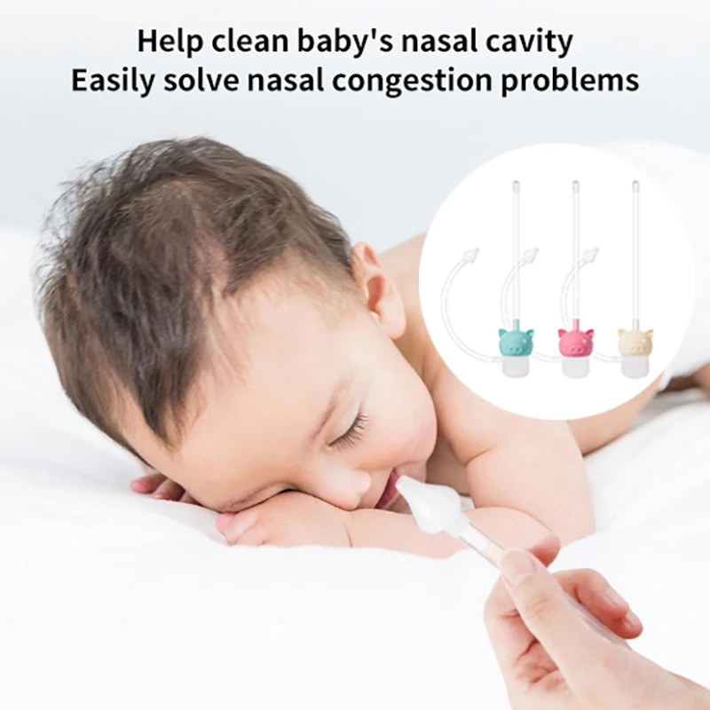 

Newborn Baby Stuff Infant Nasal Aspirator Suction Snot Cleaner Baby Mouth Catheter Children Cleaning Sucker Safety Nose Cleaner