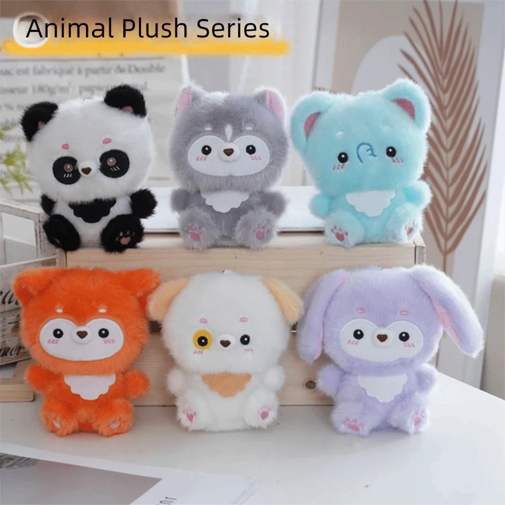 

Soft Material Panda Pendant Skin-friendly Emotional Collectibles Puppy Keychain Lightweight Comfort Elephant Birthday Gifts