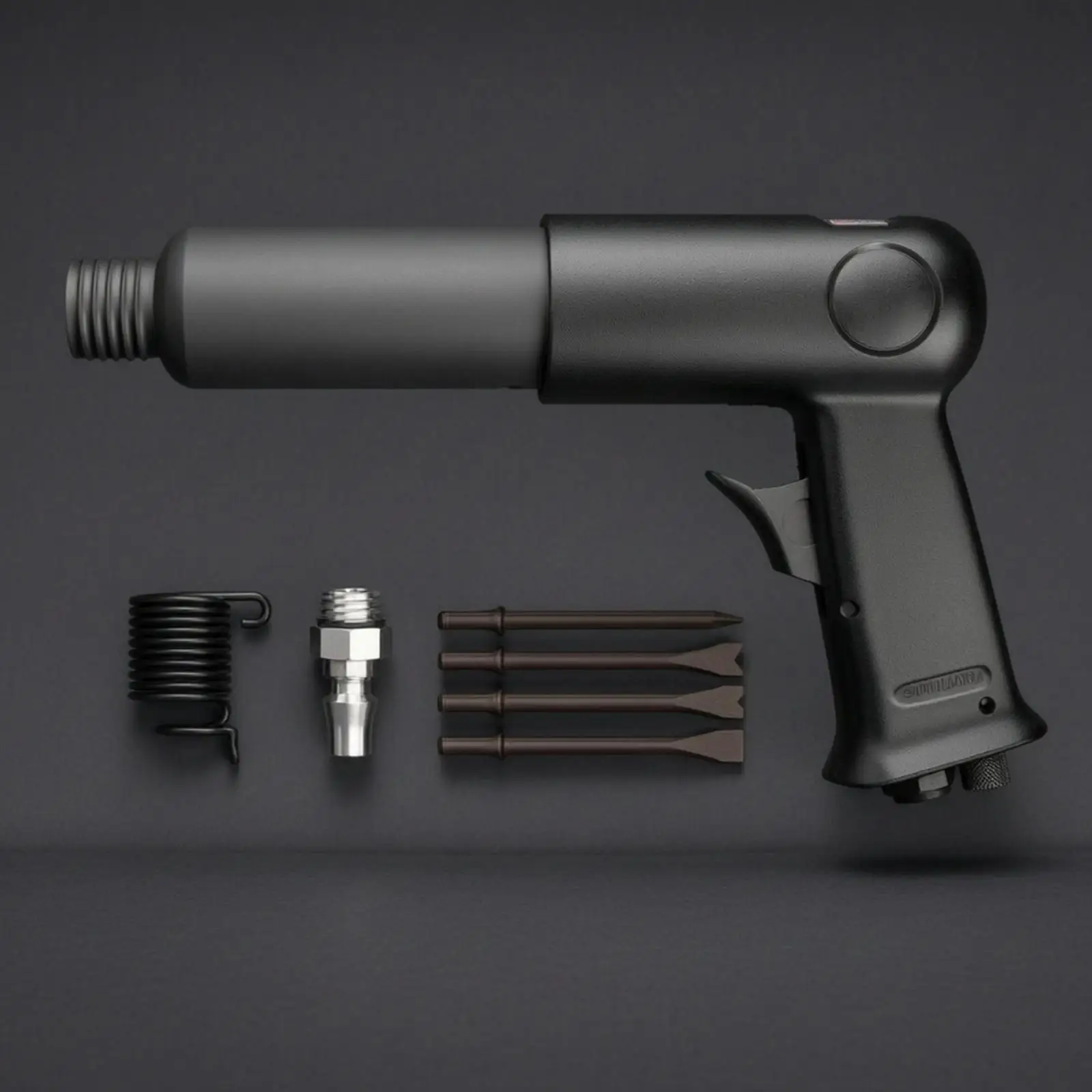 Pneumatic Chisel Air Powered Chipping Tool 250 Series Durable Alloy Build for Fabrication Yard and Construction Tasks