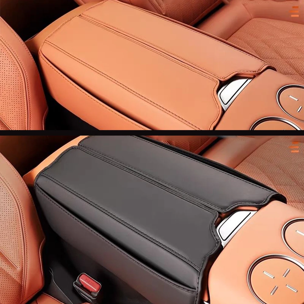 

Leather Car Armrest Box Pad Anti-Scratch Center Console Cover Arm Rest Cushion For Changan DEEPAL S7 2023 2024 Accessories