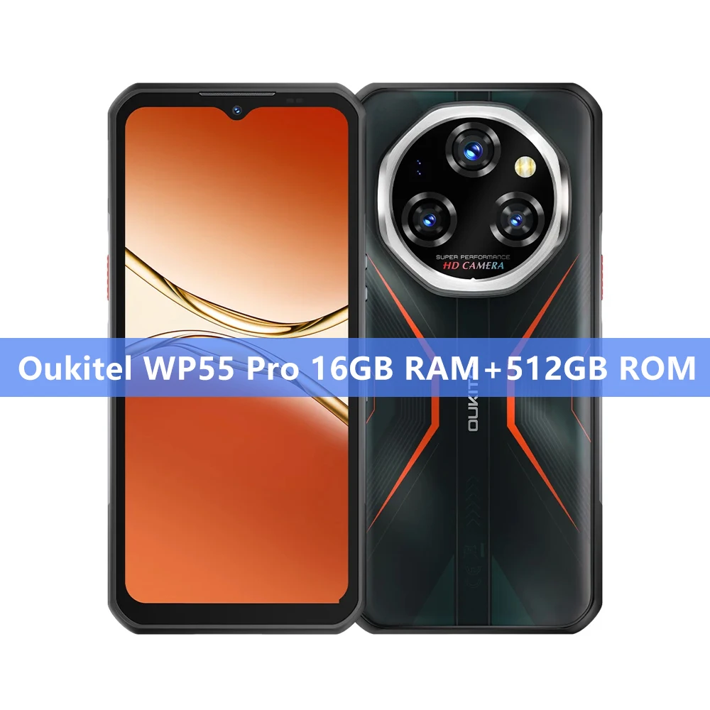 Oukitel WP55 Pro 5G 11000mAh 大容量バッテリー 6.6インチ FHD+
