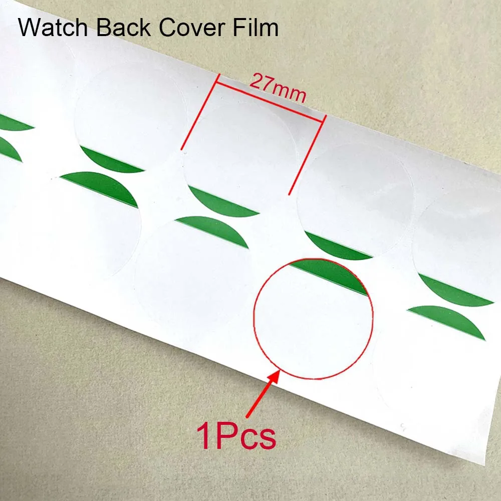 

14/28Pcs Watch Back Cover Film 27mm Round Transparent Anti-Scratch Protective Films Sticker for Watchmaker Tool