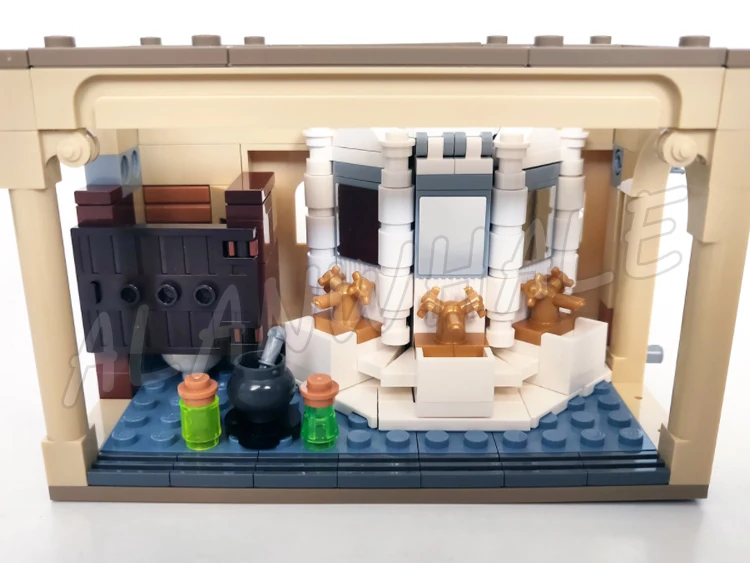 217pcs Magical World of Wizards Poly Transform Potion Mistake School Bathroom 60135 Building Kits Toy Compatible With Bricks