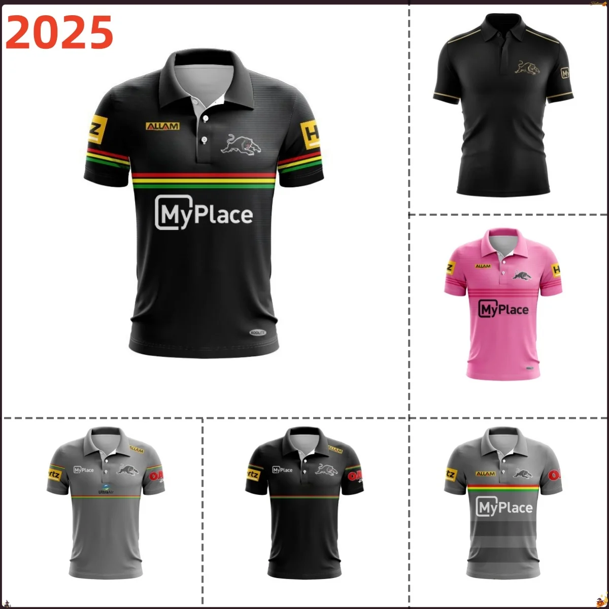 Penrith Panthers 2025 Home/Away/Coach Polo Shirt Sizes: S-5XL