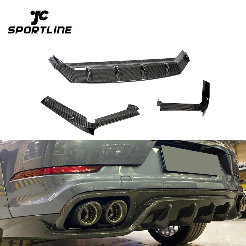 

Carbon Fiber Car Rear Bumper Lip For Porsche Cayenne Base Sport 4-Door 2018-2020