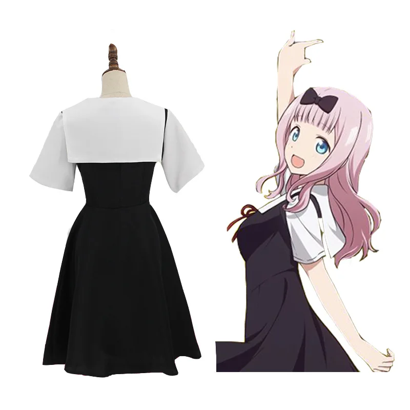 Anime Kaguya-Sama Love Is War Cosplay Costume Shinomiya Kaguya Fujiwara Chika Uniform Women Girls Kawaii Dress Halloween Suit