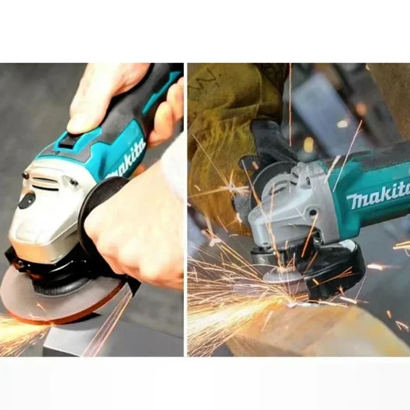 Makita DGA404 18V 6.0Ah 125mm Brushless Lithium Electric Angle Grinder Rechargeable Cutting Machine High Power Polishing Machine