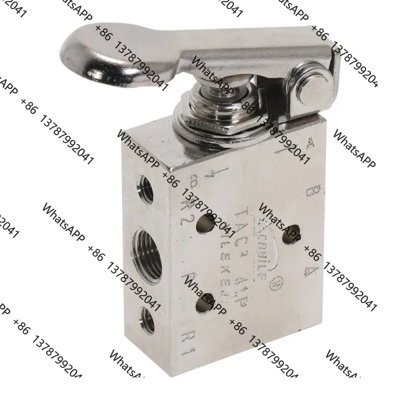TAC2‑41P 3Position 4Way Spring Return Lever Manual Pneumatic Air Valve
