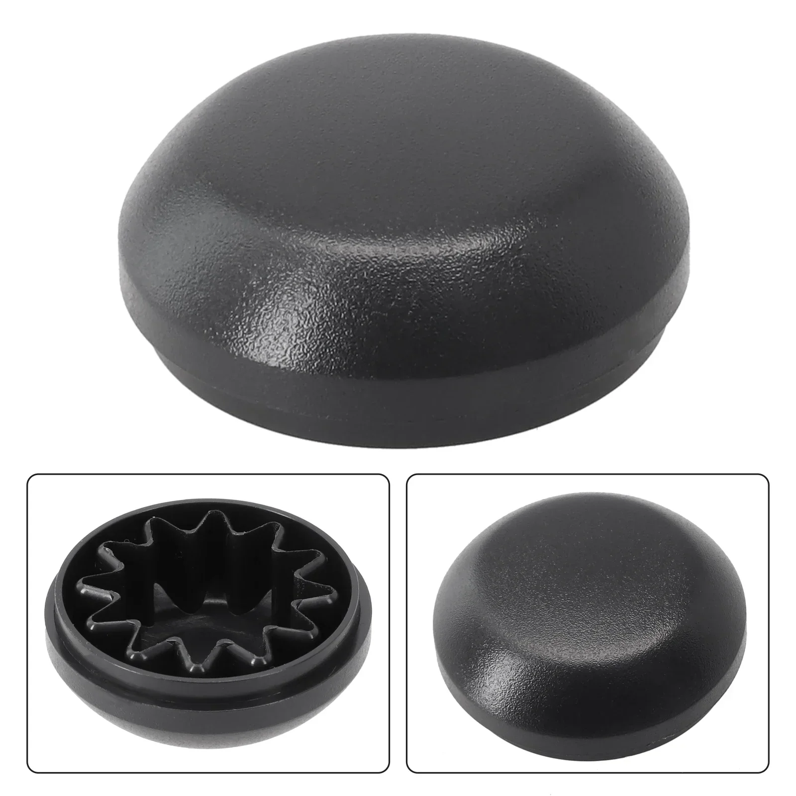 

Wiper High Strength Black ABS Windshield Wiper Nut Cover Compatible with For Jeep Wrangler 2018 OE# 55155765AA