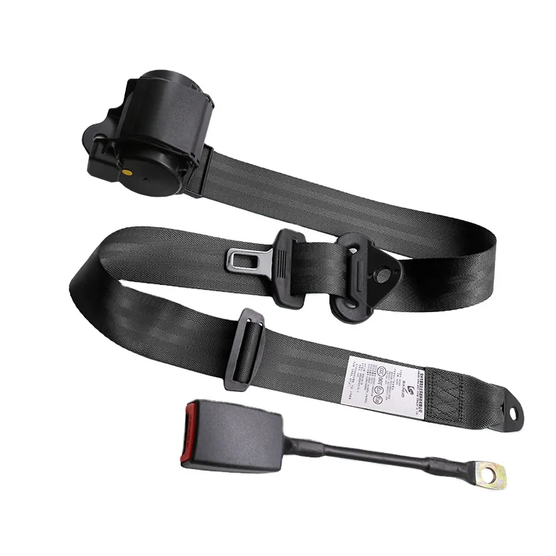 R200 SAINUO Emergency Locking 3-Point Seat Belt with Automatic Locking Function Polyester Safety Belt 3.2m and Buckle 250mm