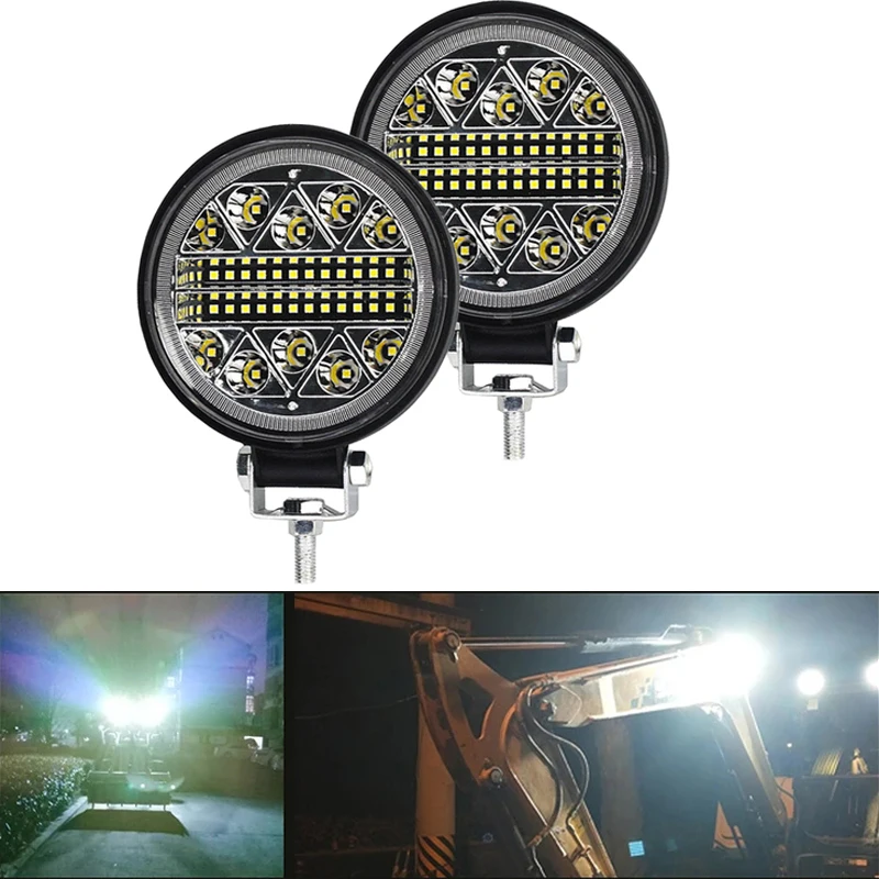 

1/2/4pcs 102W LED Work Light Bar 4inch Off Road 12V 24V Spot LED Light Bar for Truck SUV 4WD 4x4 Boat ATV Jeep Tractor Fog Light