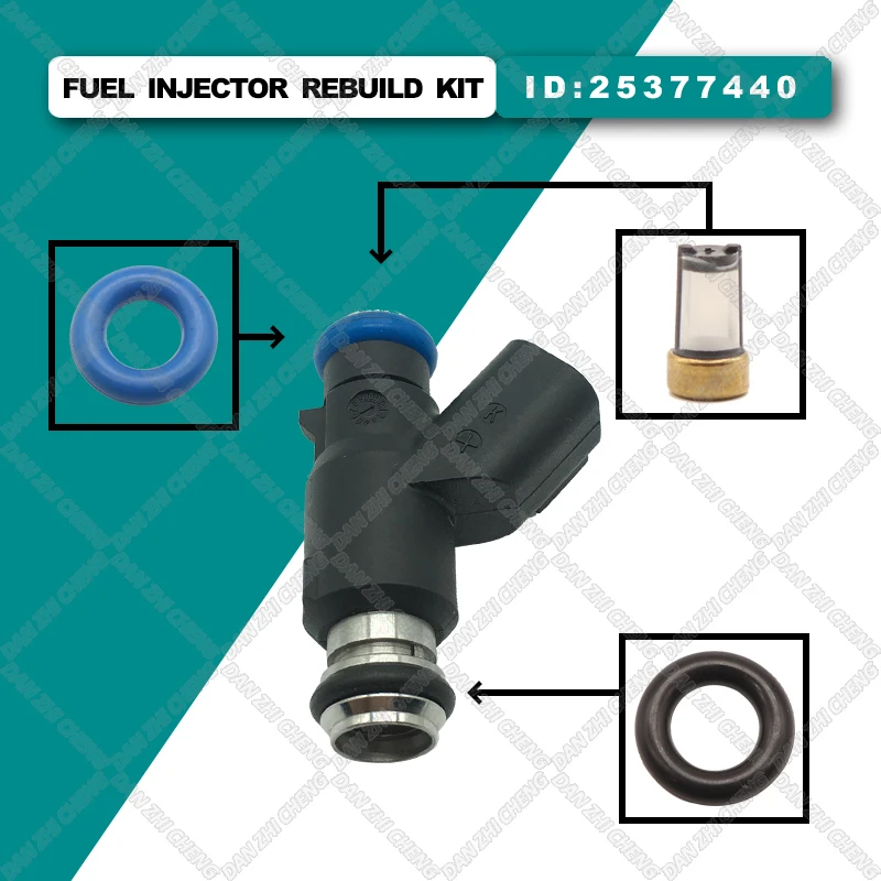 4 set Fuel Injector Service Repair Kit Filters Orings Seals Grommets for Mitsubishi Junjie 1.8 4G93 25377440