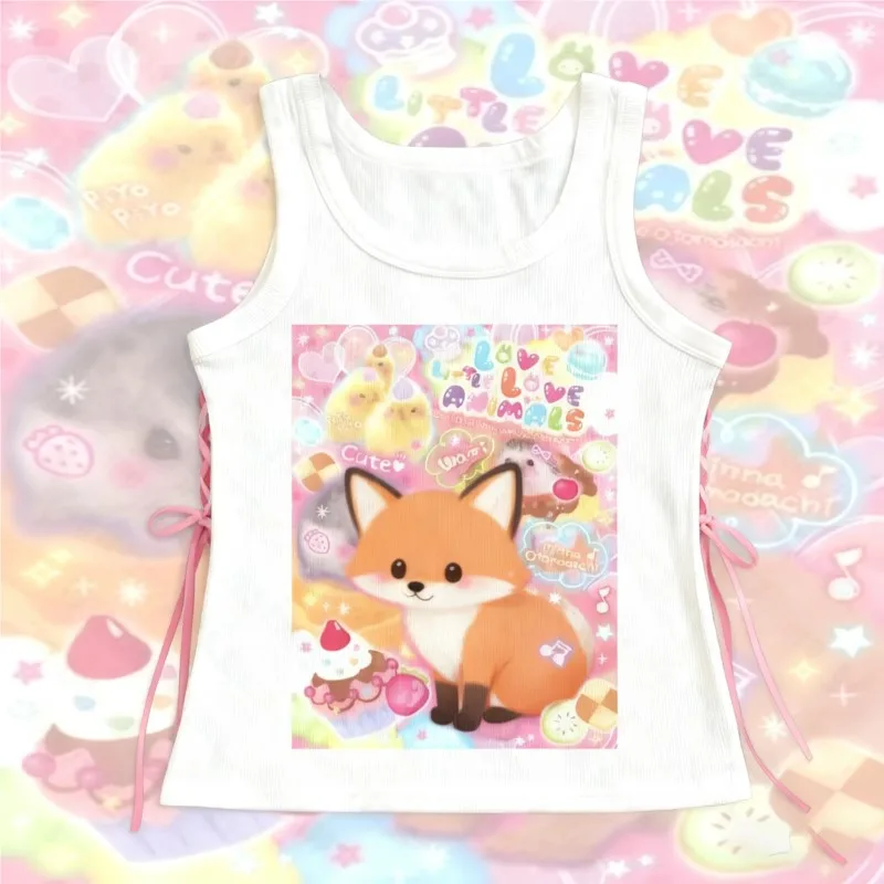 خمر الشرير رسالة القوطية الشارع الشهير تي شيرتات قصيرة الاكمام Y2k نمط الدبابات و كاميس المرأة الصيف المحاصيل القمم مثير ستار الملابس #1