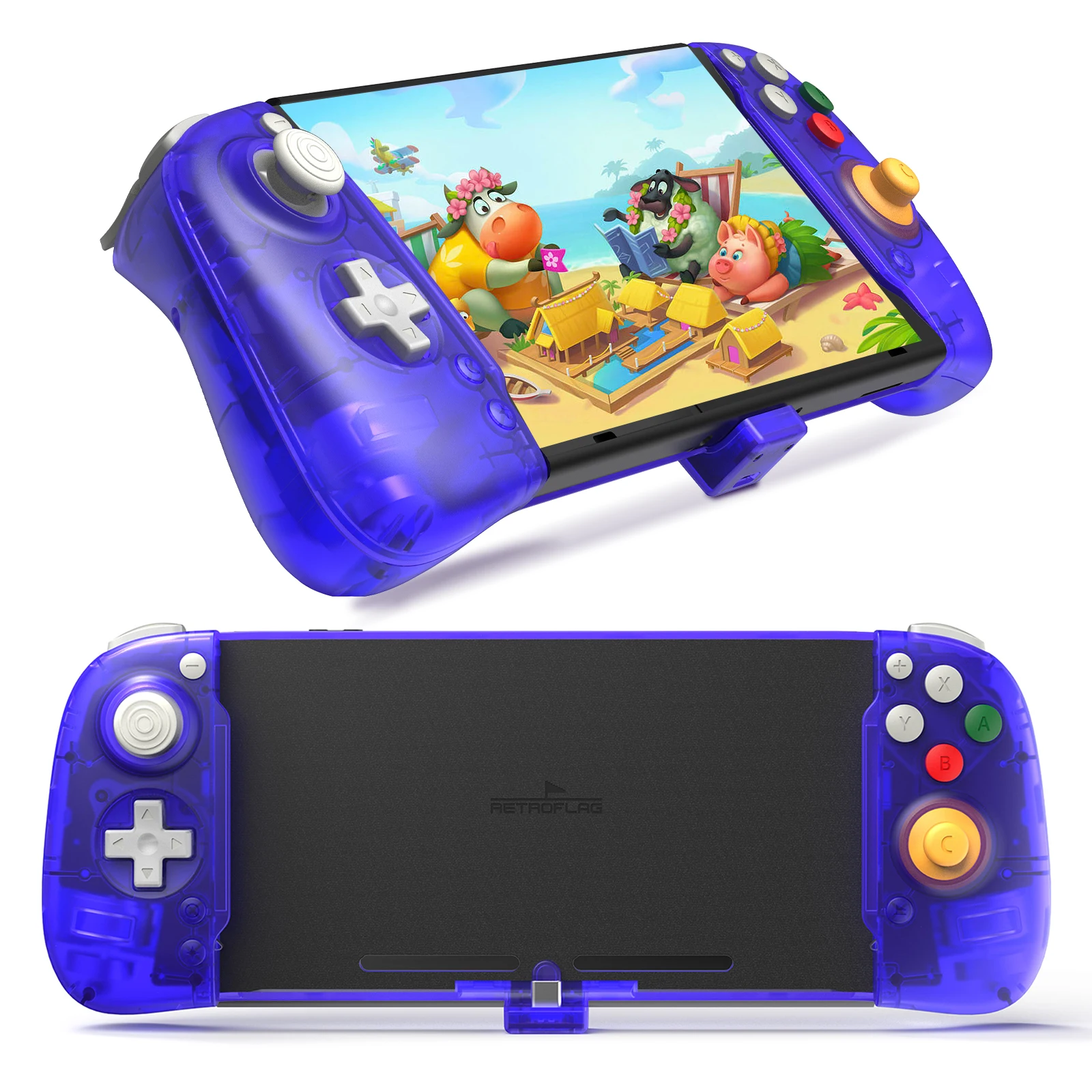 RETROFLAG-controlador de mano con Sensor Hall, mando sin deriva compatible con consola Switch (Incluye interruptor Modelo OLED)