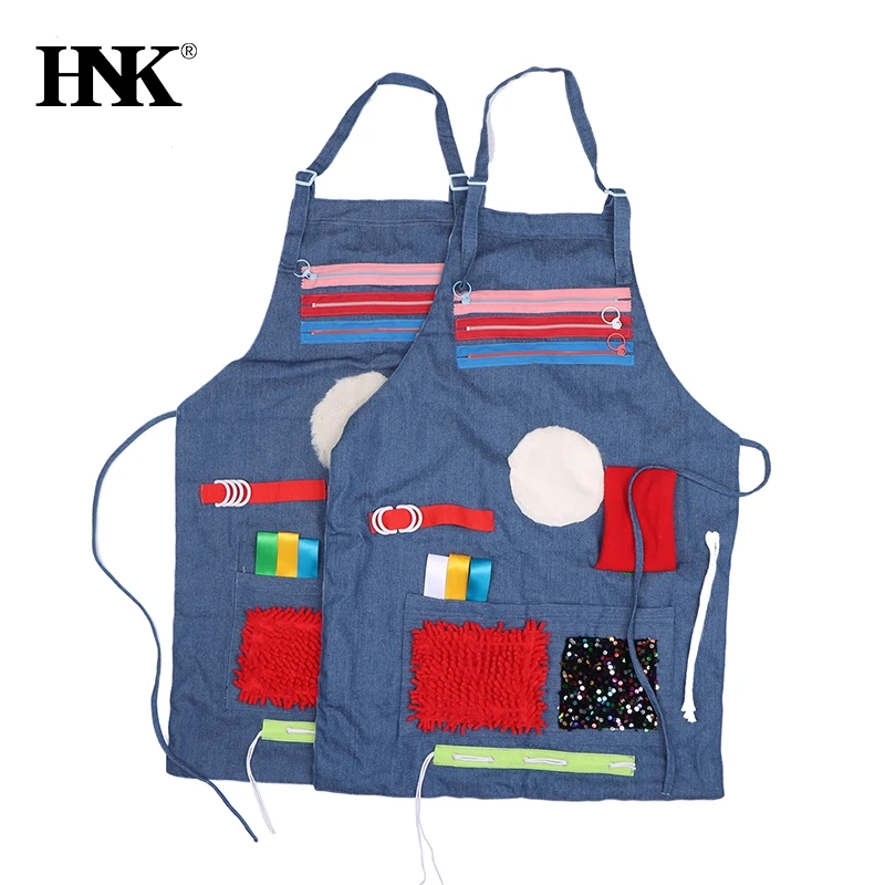 

Dementia Patients Sensory Toy Elderly Awareness Training Tools Multifunction Alzheimer Fidget Anxiety Relief Educational Apron