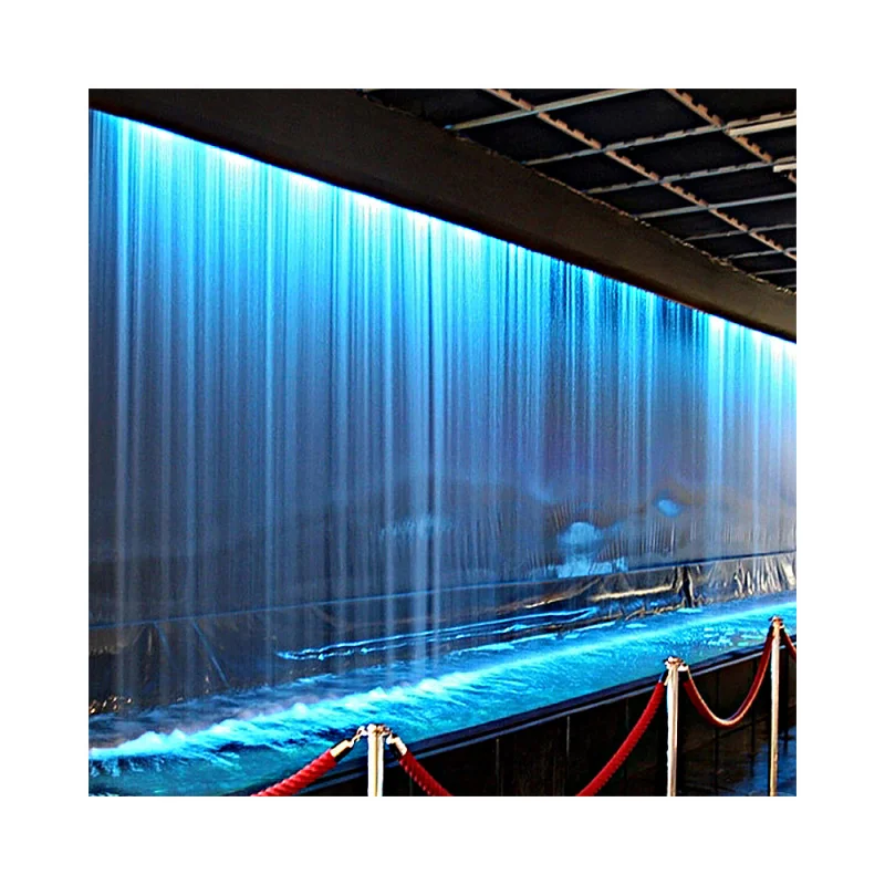 custom.Top Quality Waterfall Fountain Outdoor  Multimedia Controlled Musical  Curtain Feature Outdoor