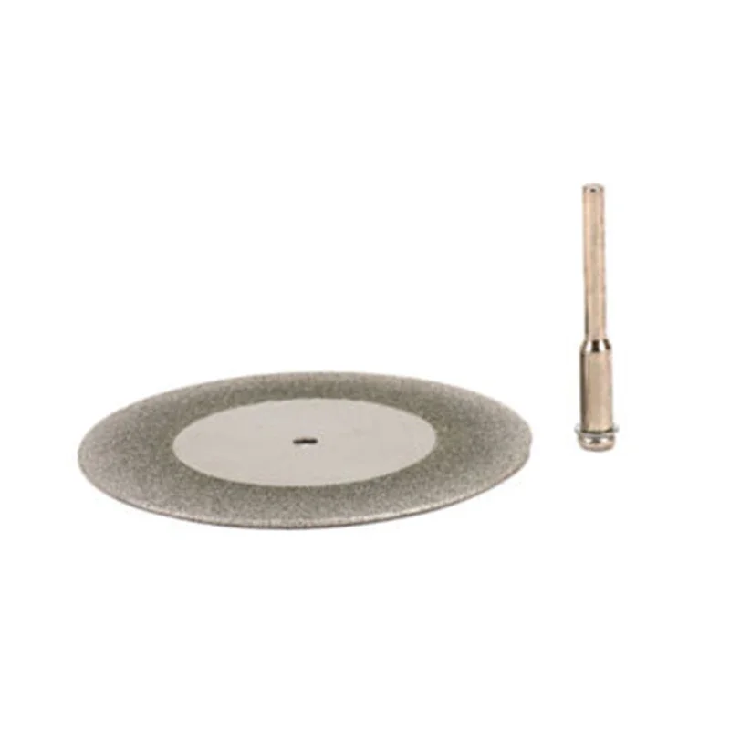 Metal Saw Disc Substituição De Vidro, Circular com Haste Diamante Parte Set, Mini Cutter Tool, 50mm, 0,5-0,6mm de espessura