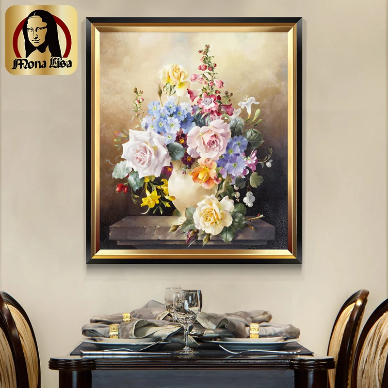 

Royal Mona Lisa Cross Stitch 2026 New Model Handmade Embroidery for Living Room Bedroom Entrance Self-Embroidery Peony Flower...