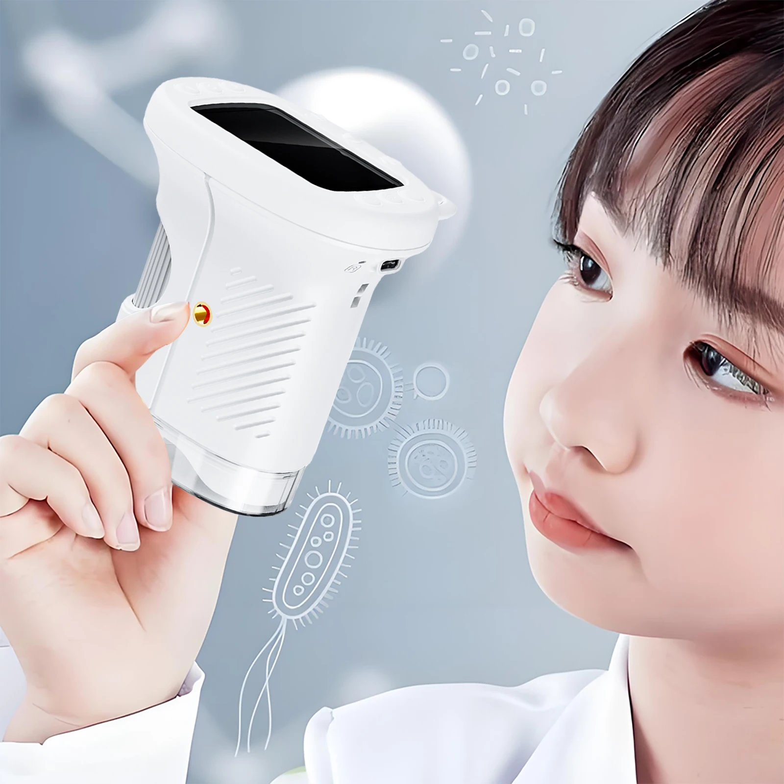 Microscope Portable Rechargeable 1000X pour enfants, loupe numérique portative 1080P, écran IPS de 2.4 pouces pour enfants étudiants ﻿