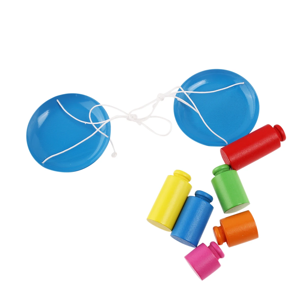 Balance-Spiel für Kinder, Spielzeug, Holzwaage, pädagogische Waage, Gewichte