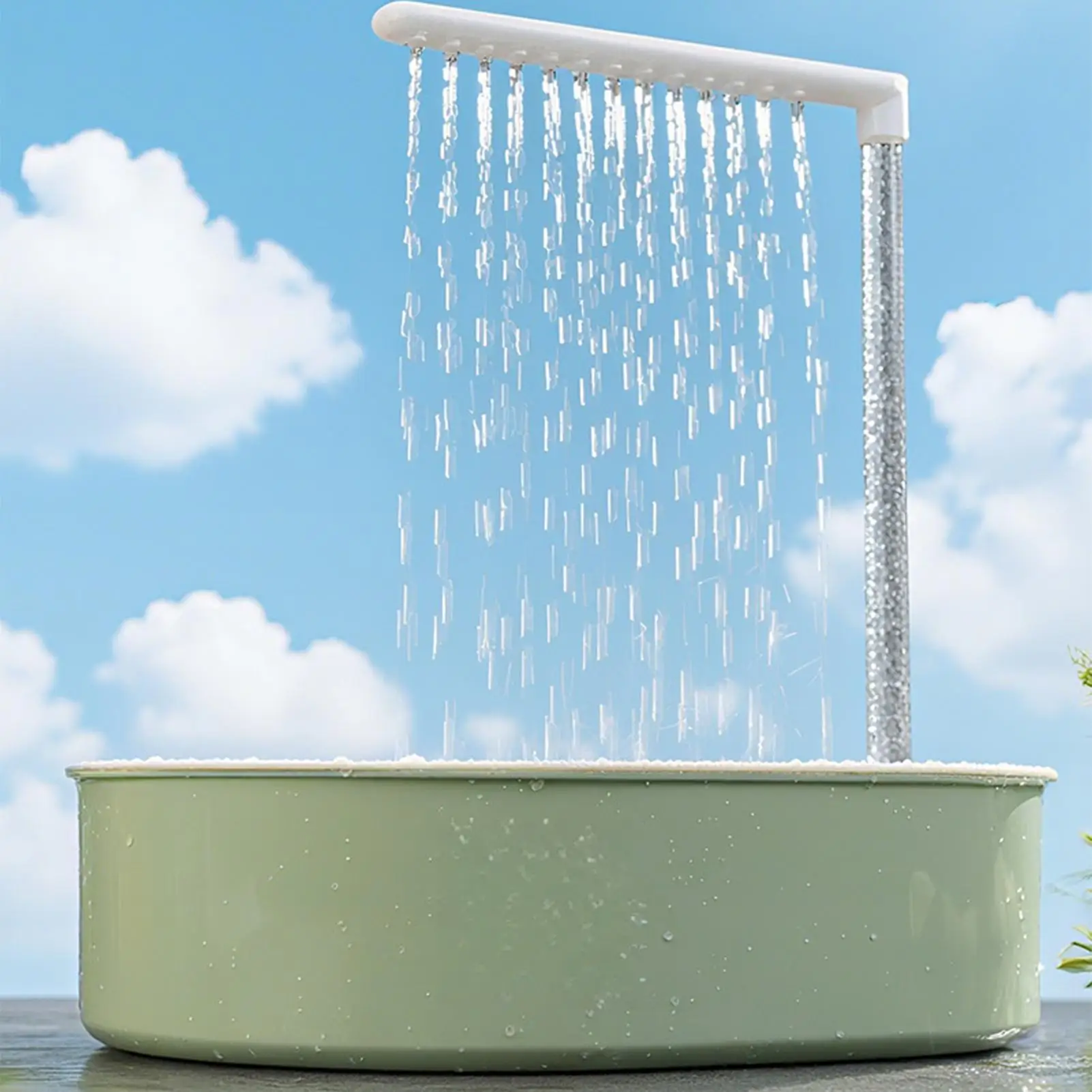 Bird Shower Bath Automatic Running Water Spray Tub With Pump And Running Water USB Powered Parakeet Bath For Cockatiel Small