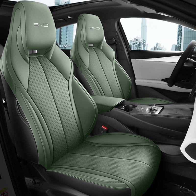 Comfortable Full Coverage PU Leather Car Seat Covers Practical Interior Cushion Protector for BYD Seal 6 DM‑i Sedan