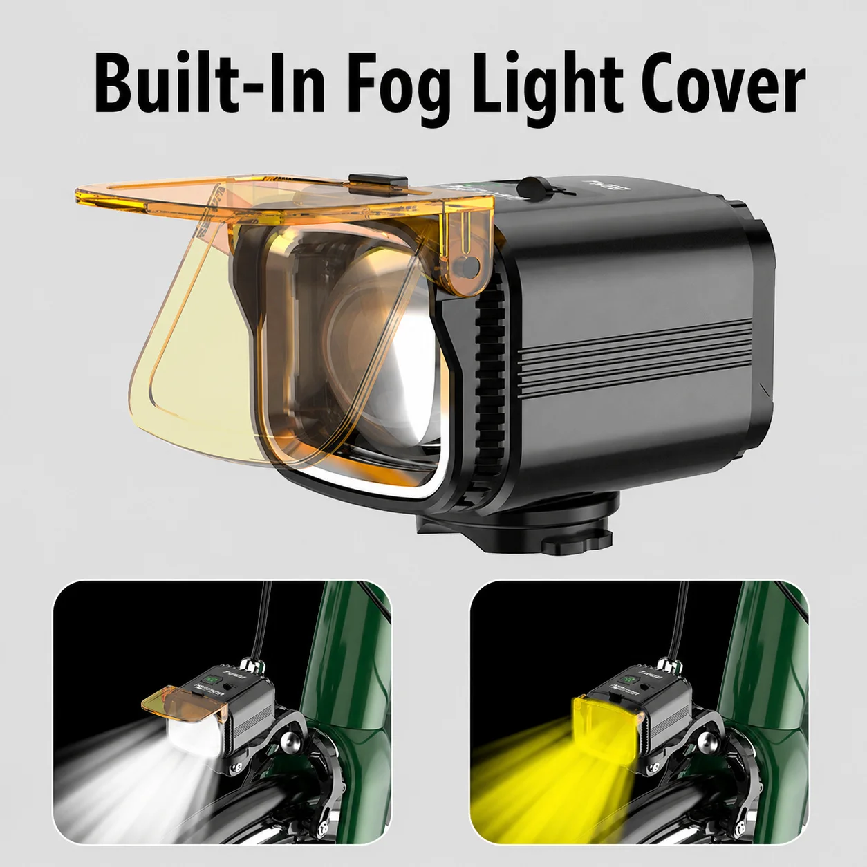 WARSUN B14 Folding LED Bike Front Light, Portable Night Riding Headlamp for MTB, Road Bicycle and Outdoor Cycling