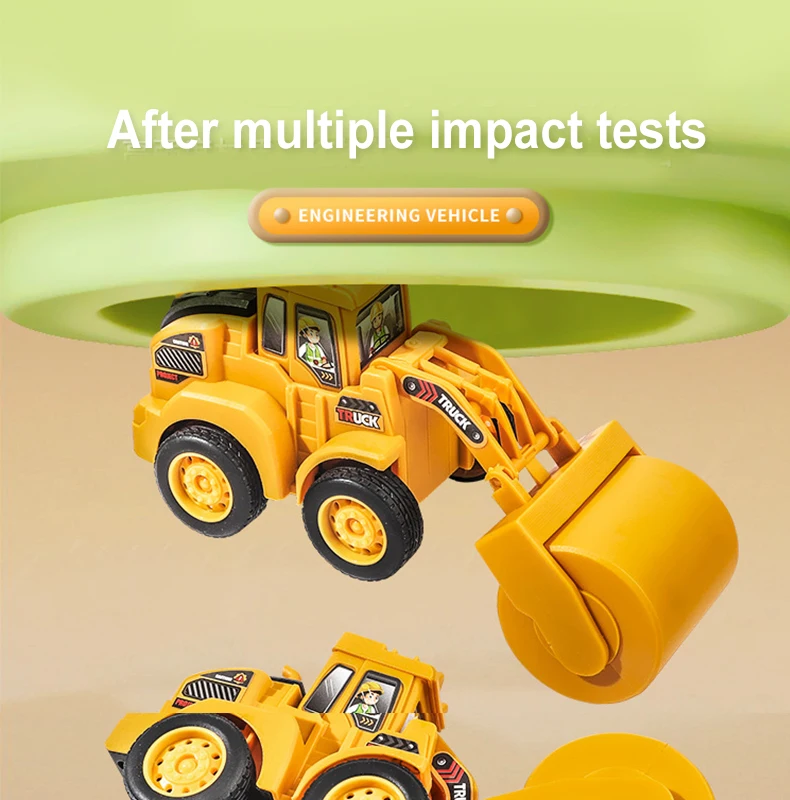 Engineering Fahrzeug Modell Presse Schiebe Auto Bagger Bulldozer Kinder Pädagogisches Bau Fahrzeug Spielzeug Kinder Junge Geschenk – Detail 14