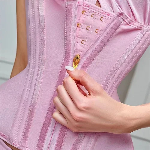 Imagen 2 del producto Fajas de talla grande para mujer, entrenador de cintura, corsé, Control de barriga, chaleco con cremallera, moldeador de cuerpo, faja, cinturón adelgazante, fajas deportivas